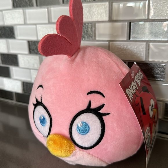 Angry Birds Classic STELLA (Pink Bird) Plush / Rovio / Kawaii / 7” / BRAND NEW - Picture 5 of 16